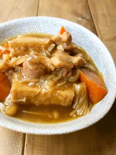給食で大人気♪厚揚げの煮物(あんかけ風)-レシピのメイン写真