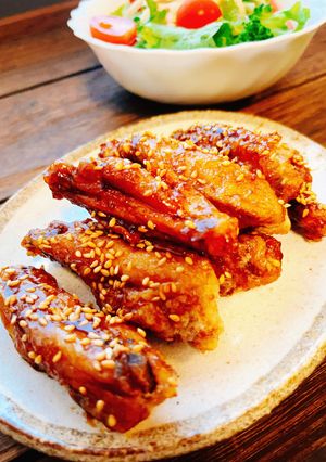 カリッと甘辛☆手羽中の唐揚げ-レシピのメイン写真
