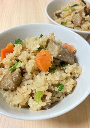 ドレッシングで！豚肉とニラのスタミナご飯-レシピのメイン写真