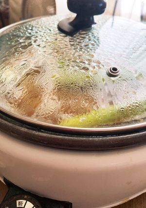 試し 鍋の残り汁に生米からの雑炊-レシピのメイン写真