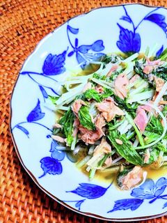 水菜とツナの煮浸し-レシピのメイン写真