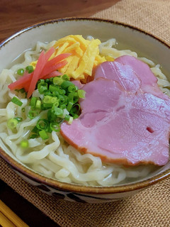 ハムでもイケちゃう沖縄そば。-レシピのメイン写真