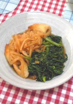 ホッとする♡切り干し大根と春菊の煮合わせ-レシピのメイン写真