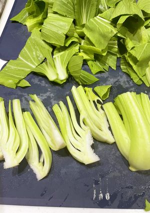 チンゲン菜　茎の切り方と茹で方-レシピのメイン写真