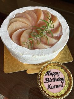 ピーチコンポートケーキ-レシピのメイン写真