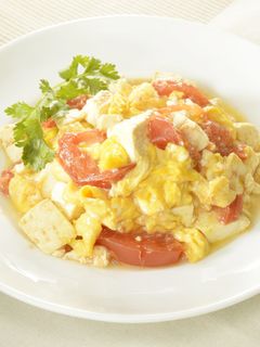 豆腐とトマトの卵中華炒め-レシピのメイン写真