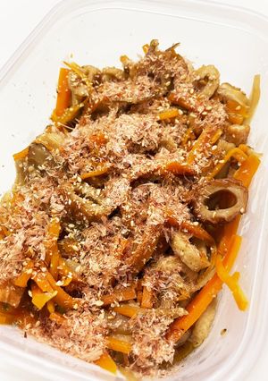 【簡単副菜】人参ごぼう竹輪きんぴら-レシピのメイン写真