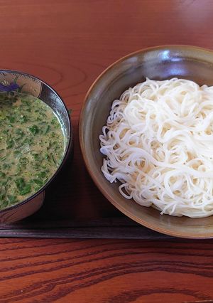 モロヘイヤとろろ素麺-レシピのメイン写真