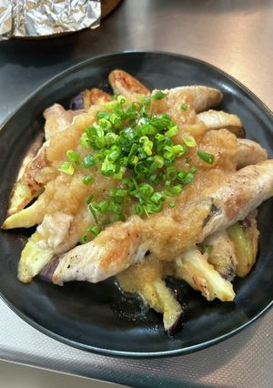 なすの豚肉巻き オニオンソース-レシピのメイン写真