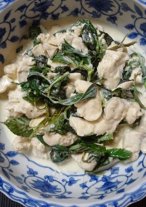 モロヘイヤとささ身のクリーム煮-レシピのメイン写真