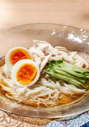 きゅうりと蒸し鶏のそうめん-レシピのメイン写真