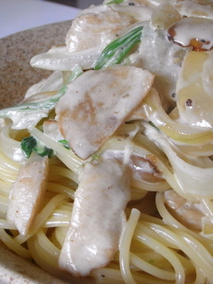 鶏肉とほうれん草のクリームパスタ-レシピのメイン写真