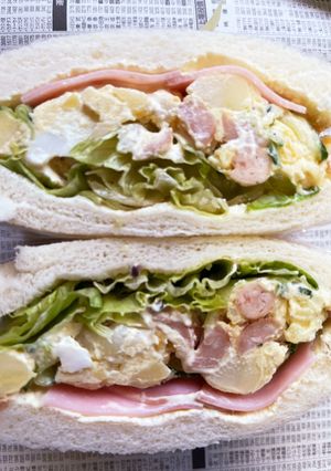 ポテトサラダでサンドイッチ-レシピのメイン写真