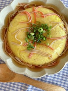 栄養士*レンジで簡単卵豆腐の中華あんかけ-レシピのメイン写真