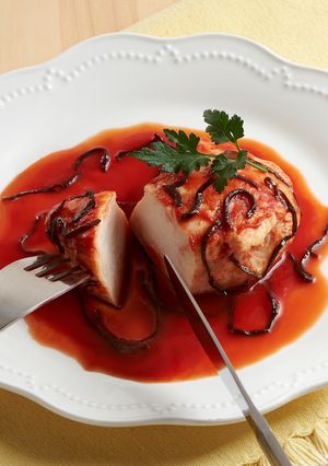 トマトジュースとサラダチキンのトマト煮-レシピのメイン写真