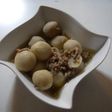 サトイモと豚ミンチの煮もの