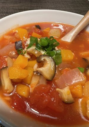 秋★和食材のミネストローネ♡-レシピのメイン写真