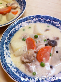 まろやか♡かぶと鶏肉のミルク煮♪-レシピのメイン写真