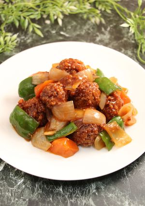 レンジで簡単!肉団子酢豚-レシピのメイン写真