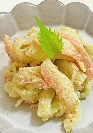 スイカの皮で漬物サラダ-レシピのメイン写真