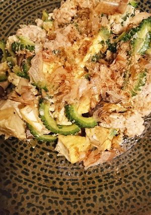 鶏ひき肉とザーサイ入りゴーヤチャンプルー-レシピのメイン写真