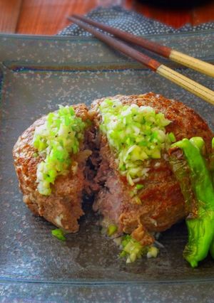 絶品！ねぎ塩牛たんバーグ-レシピのメイン写真