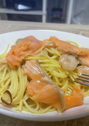 冷凍エビペペロンチーノ-レシピのメイン写真