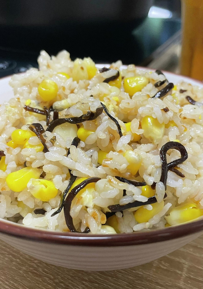 塩昆布とうもろこし混ぜご飯-レシピのメイン写真