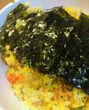 にんじん＆キャベツの海苔玉子チャーハン