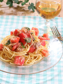 トマトと大葉の冷製ツナパスタ-レシピのメイン写真