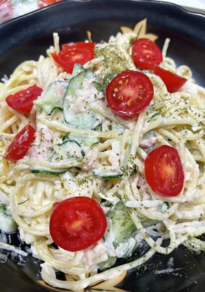 スパサラ　ツナきゅうり-レシピのメイン写真