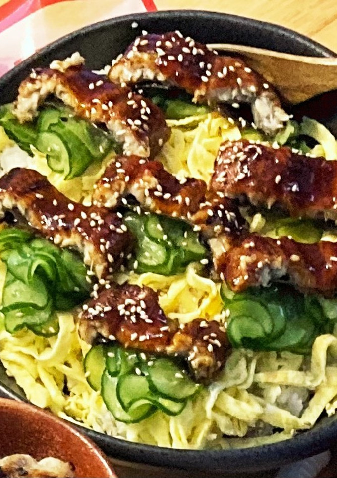 アメリカ🇺🇸鰻と胡瓜の夏ちらし寿司-レシピのメイン写真