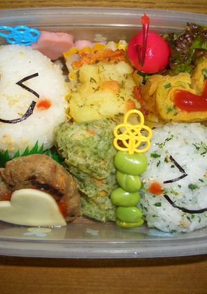 キャラ弁　まんまるお顔-レシピのメイン写真