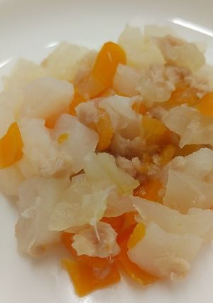 【離乳食】かぶとにんじんのツナ煮-レシピのメイン写真