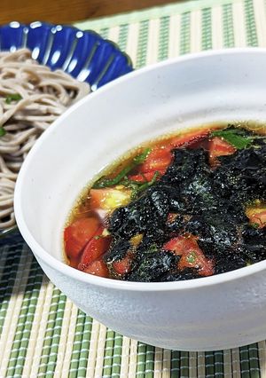 10分で完成！ごま油香る♡夏野菜ざるそば-レシピのメイン写真