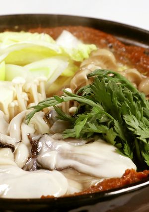 牡蠣の味噌鍋-レシピのメイン写真