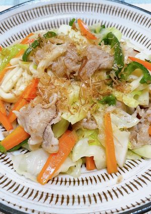 これだけで美味しい！塩出汁焼きうどん-レシピのメイン写真
