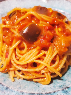 ナスとツナのトマトパスタ-レシピのメイン写真