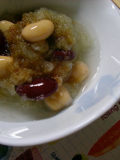 お豆のとろろ大根おろし和え-レシピのメイン写真