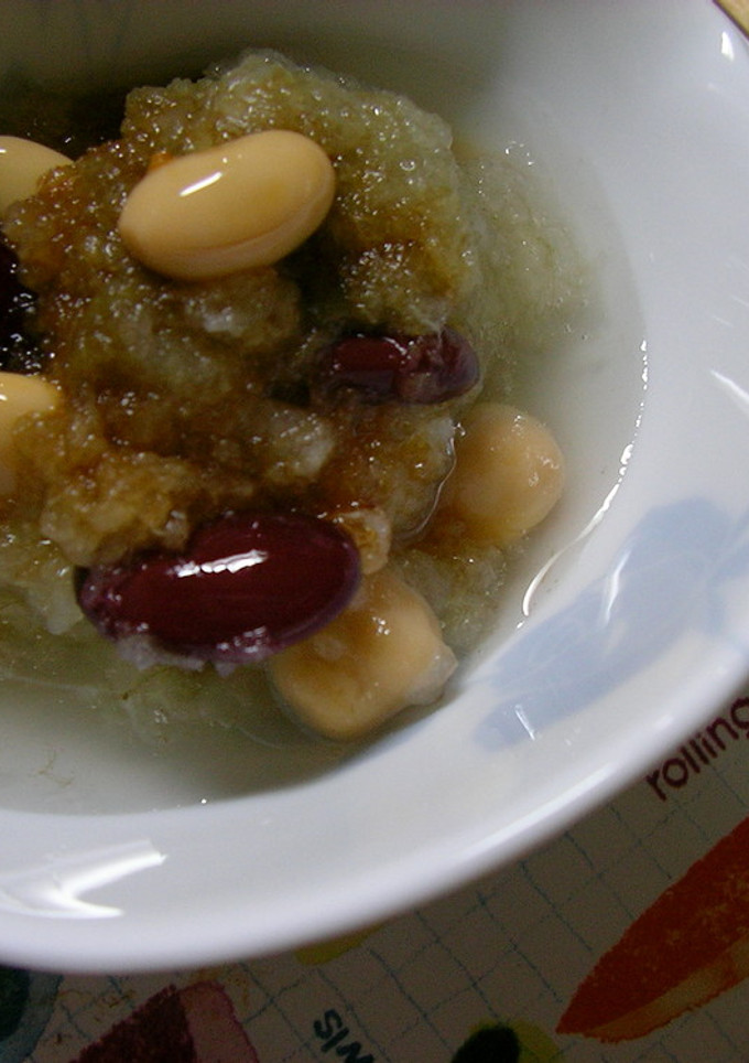お豆のとろろ大根おろし和え-レシピのメイン写真