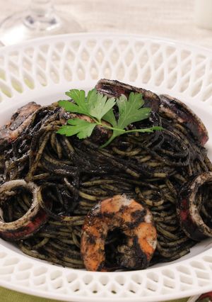 鍋ひとつでお手軽！海鮮いかすみパスタ-レシピのメイン写真