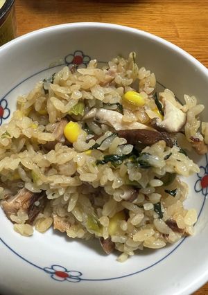 レンジ釜で炊き込みご飯-レシピのメイン写真
