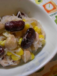 豆と春雨のツナマヨサラダ-レシピのメイン写真