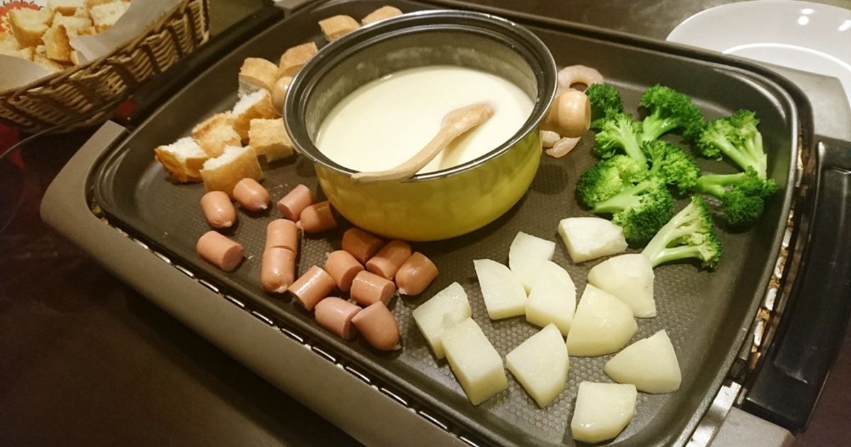 チーズフォンデュ　3点おまとめ ホットプレート☆チーズフォンデュ by キムッティー
