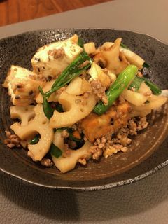 れんこん厚揚げひき肉の炒め物-レシピのメイン写真