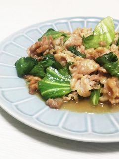豚こまとレタスの外葉でピリ辛炒め-レシピのメイン写真