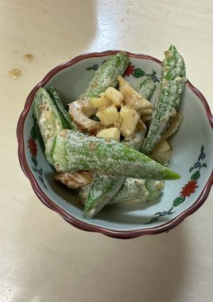 オクラとチクワの醤油マヨ和え-レシピのメイン写真