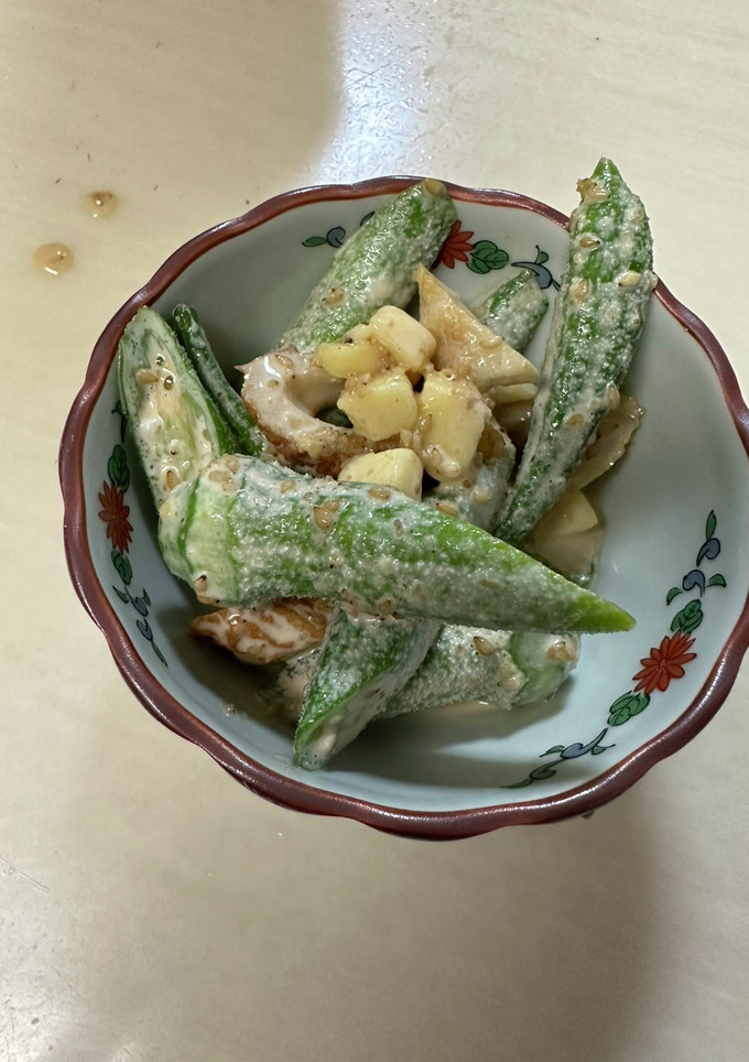 オクラとチクワの醤油マヨ和え-レシピのメイン写真