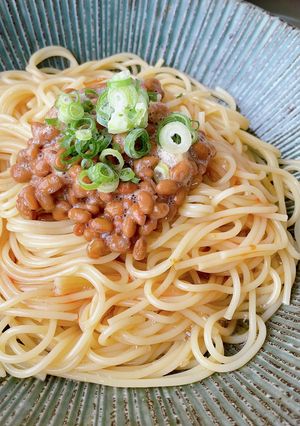 納豆たまご醤油パスタ-レシピのメイン写真