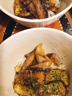 ナス梅風味素麺-レシピのメイン写真
